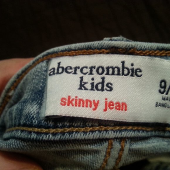 Abercrombie Skinny Denim Jeans Pants Kids Distressed - Picture 10 of 11